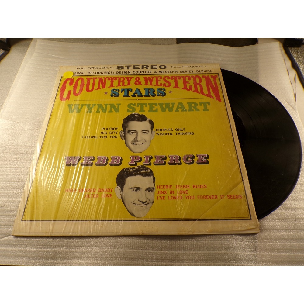 Wynn Stewart Webb Pierce Country & Western Stars Vinyl LP Design DLP-604 Stereo